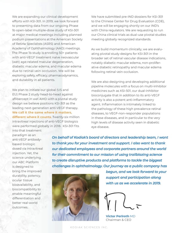 Kodiak 2018 Annual Report - Page 5