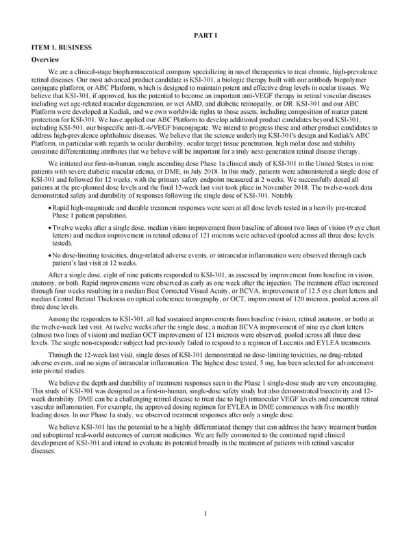 Kodiak 2018 Annual Report - Page 13