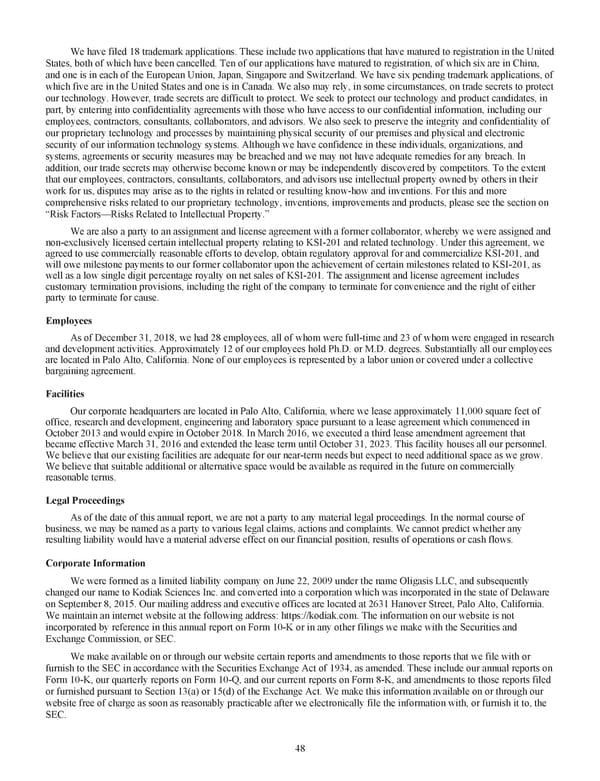 Kodiak 2018 Annual Report - Page 60