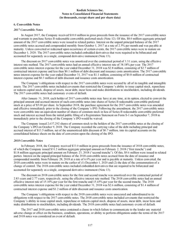 Kodiak 2018 Annual Report - Page 129