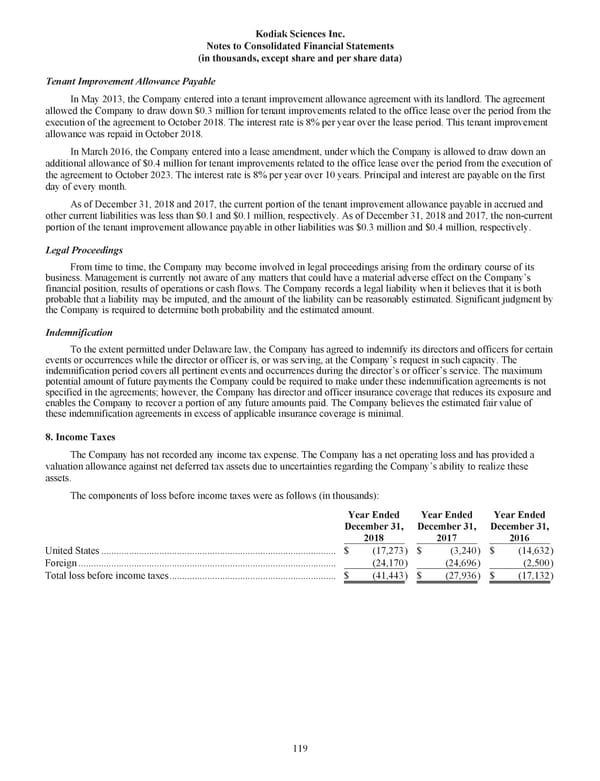 Kodiak 2018 Annual Report - Page 131