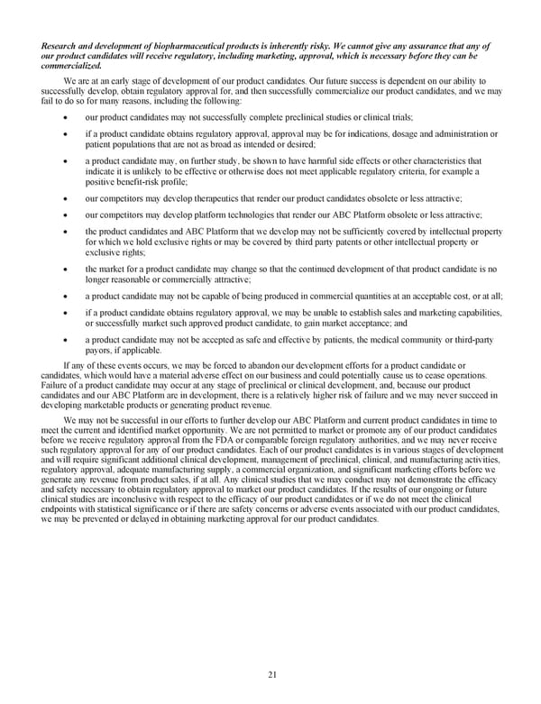 Kodiak Ophthalmology Medicines Company 2022 Annual Report - Page 34