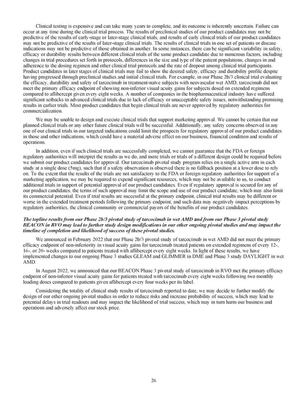 Kodiak Ophthalmology Medicines Company 2022 Annual Report - Page 39