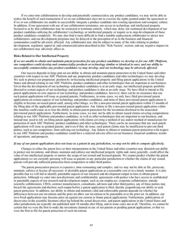 Kodiak Ophthalmology Medicines Company 2022 Annual Report - Page 58