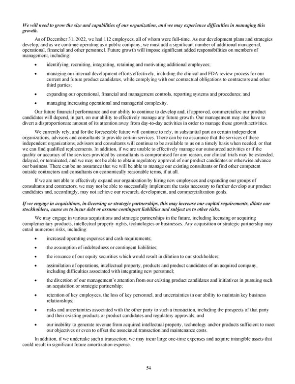 Kodiak Ophthalmology Medicines Company 2022 Annual Report - Page 67