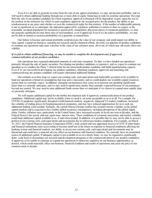 Kodiak Ophthalmology Medicines Company 2022 Annual Report - Page 76