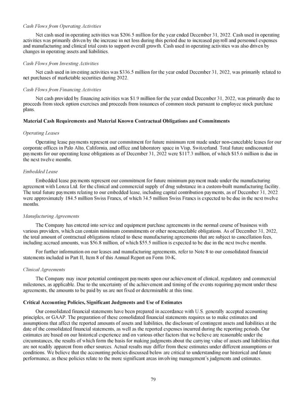 Kodiak Ophthalmology Medicines Company 2022 Annual Report - Page 92