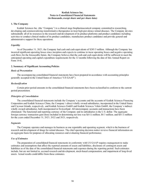 Kodiak: 2023 Annual Report - Page 100