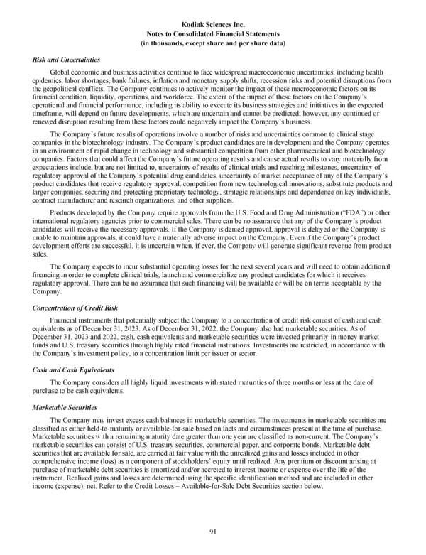 Kodiak: 2023 Annual Report - Page 101