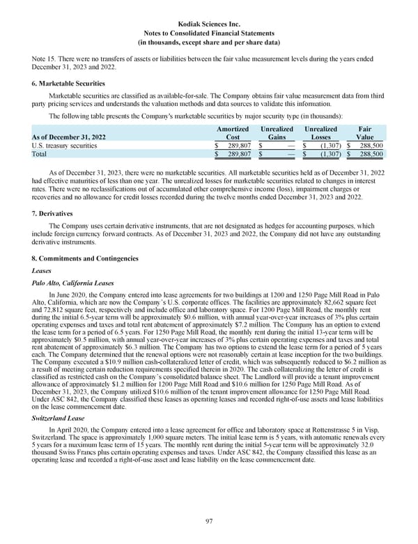 Kodiak: 2023 Annual Report - Page 107