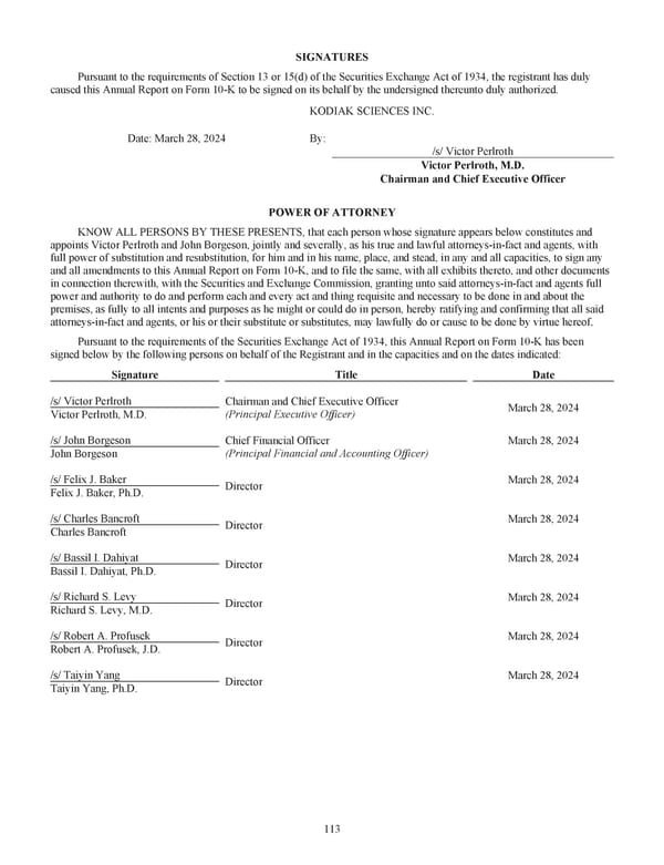 Kodiak: 2023 Annual Report - Page 123