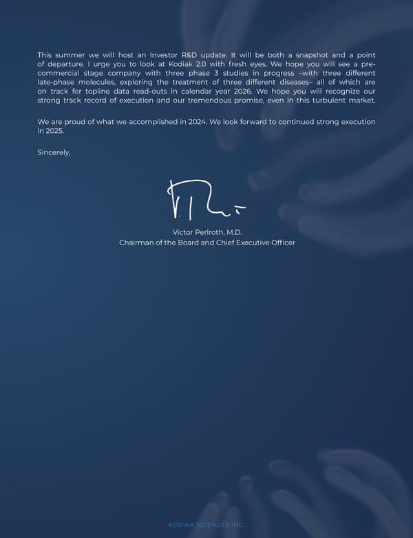 Kodiak Sciences 2024 Annual Report - Page 4