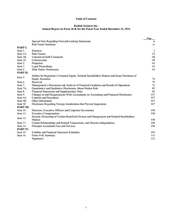 Kodiak Sciences 2024 Annual Report - Page 8