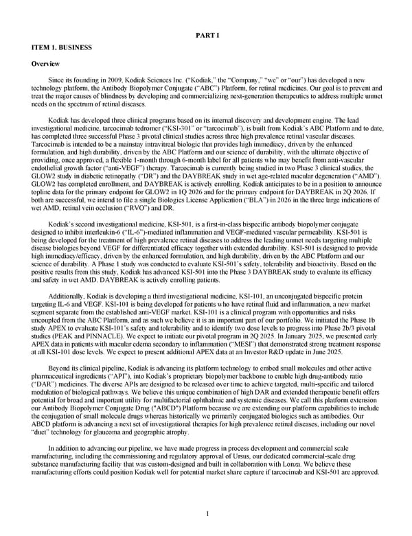 Kodiak Sciences 2024 Annual Report - Page 13