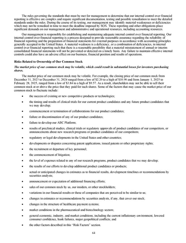 Kodiak Sciences 2024 Annual Report - Page 76