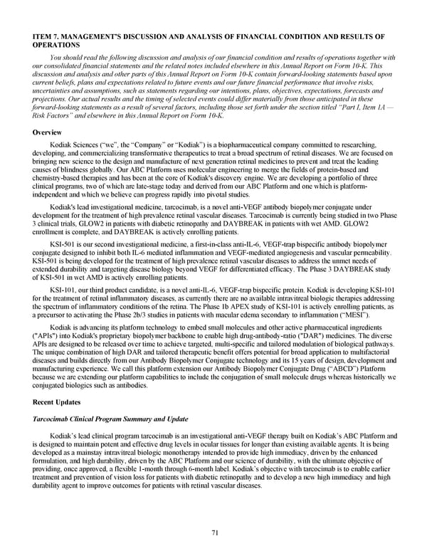 Kodiak Sciences 2024 Annual Report - Page 83