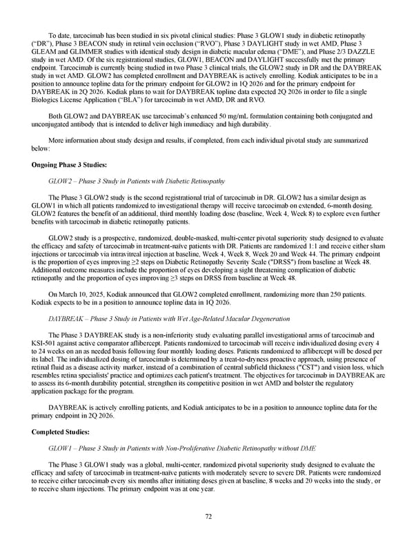 Kodiak Sciences 2024 Annual Report - Page 84