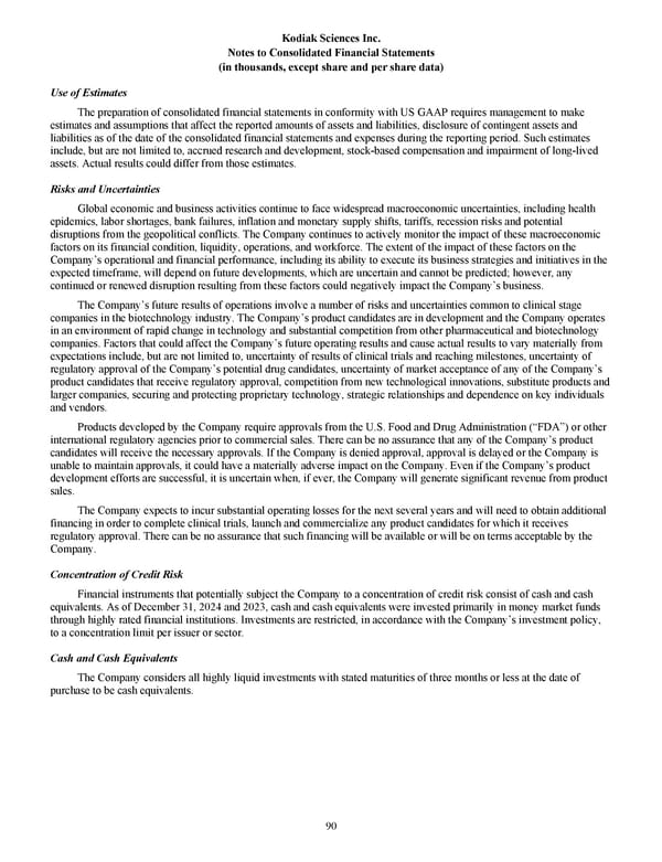 Kodiak Sciences 2024 Annual Report - Page 102