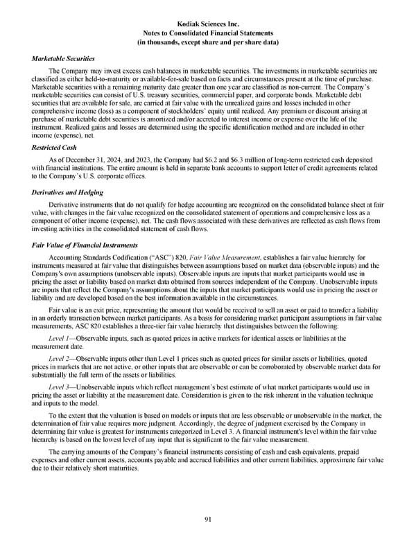 Kodiak Sciences 2024 Annual Report - Page 103