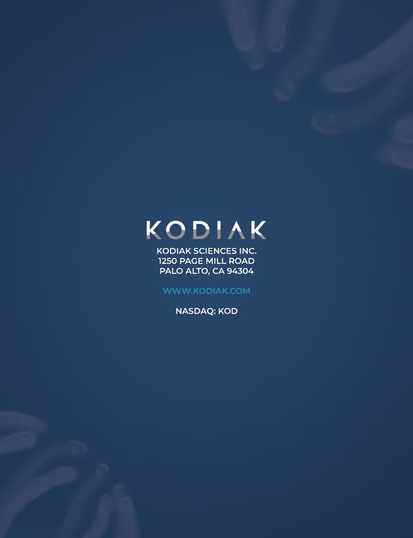 Kodiak Sciences 2024 Annual Report - Page 128