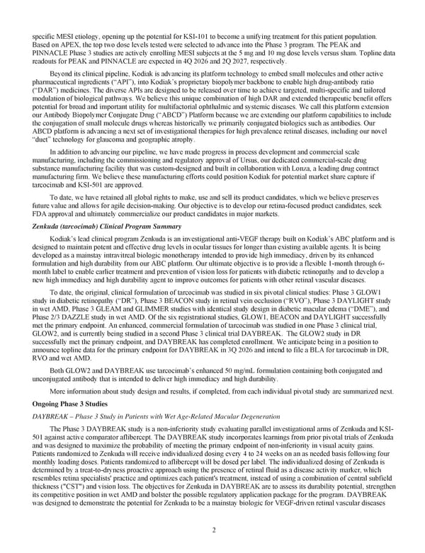 Kodiak Vision Sciences: Annual Report 2025 - Page 14