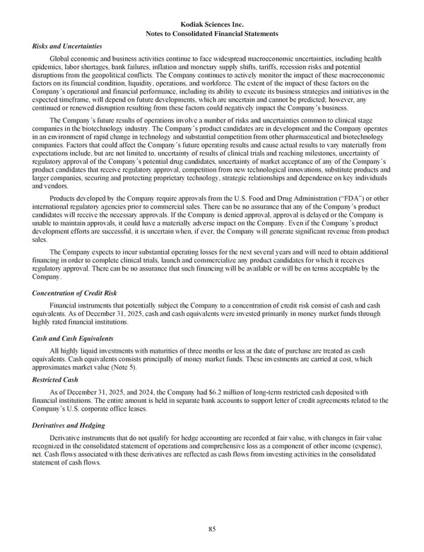 Kodiak Vision Sciences: Annual Report 2025 - Page 97