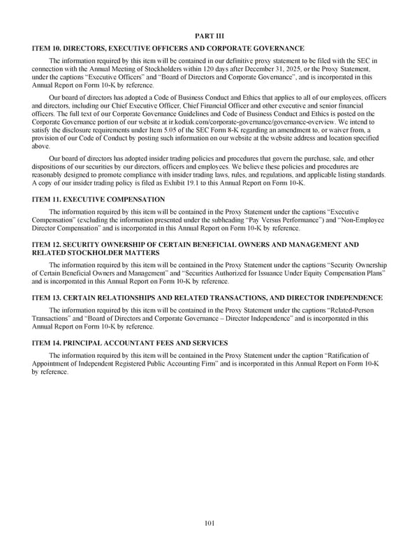Kodiak Vision Sciences: Annual Report 2025 - Page 113