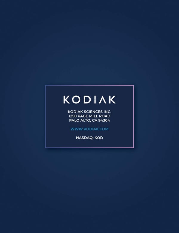Kodiak Vision Sciences: Annual Report 2025 - Page 120