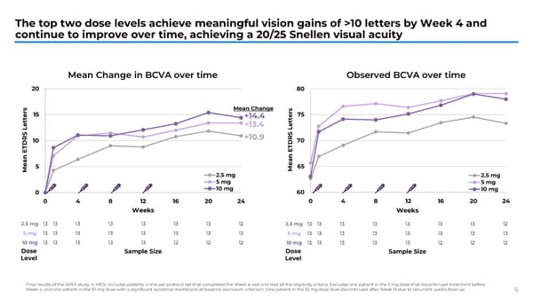 APEX Study Phase 1b Results on KSI-101 for Macular Edema - Page 6