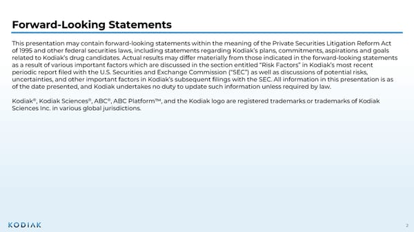 Presentation at Jefferies Global Healthcare Conference  - Page 2