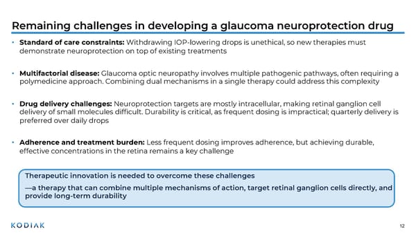 Unmet Needs in Retinal Disease Therapeutics - Page 12