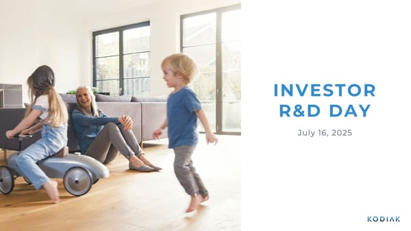 Investor R&D Day Presentation - Page 1